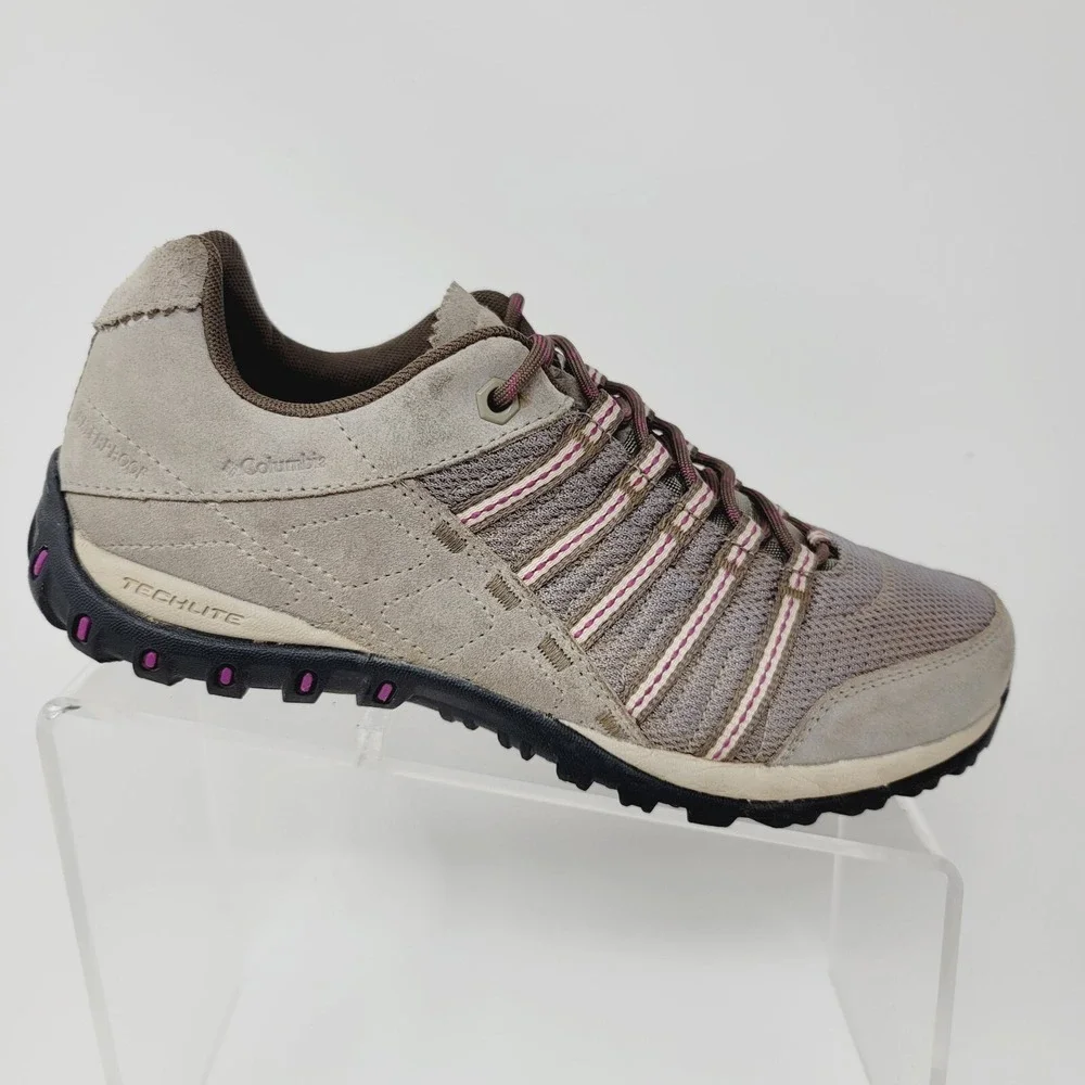 Columbia Shoes Womens Sz 8.5 M Yama II Hiking Trail Gray TechLite Omni Grip